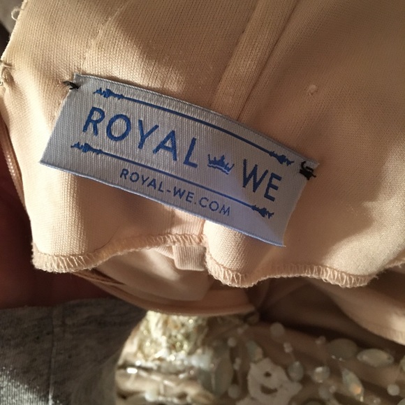 Royal We Nude/Beaded Gown - Picture 5 of 7